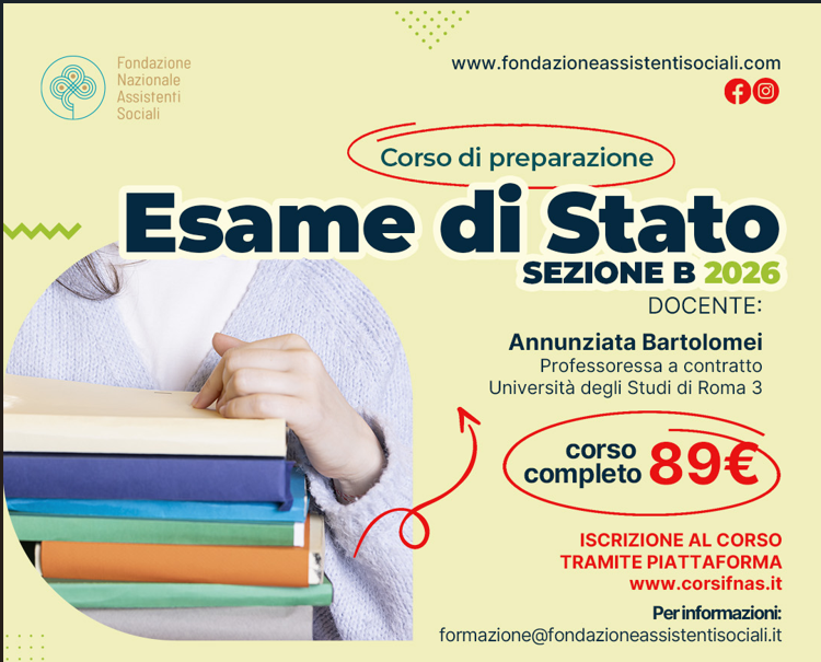 Corso di preparazione “Esame di Stato – Sezione B” (sessione 2 - Autunnale)