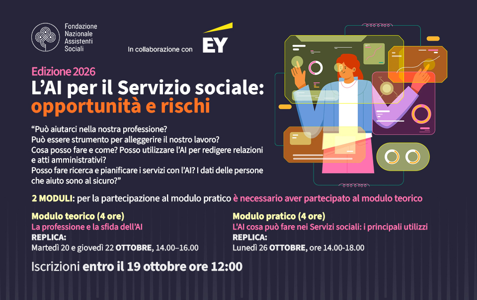 L'AI nel Servizio sociale: opportunità e rischi. OTTOBRE 2026